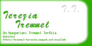 terezia tremmel business card